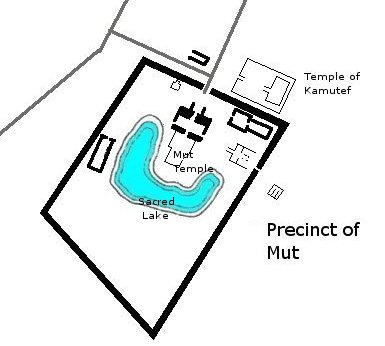 plan of the Temple of Mut