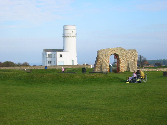 Lighthouse and chapel ruins