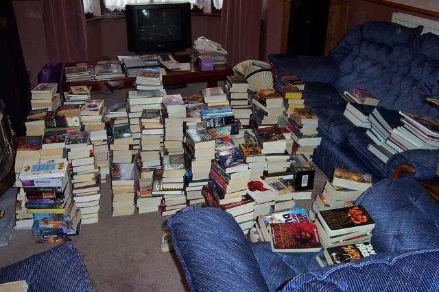 Unpacking the books (2)